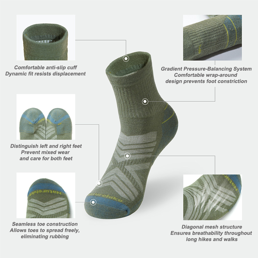 Naturehike Sport Socks Man Soc - Wool Hiking Sock 评论和价格